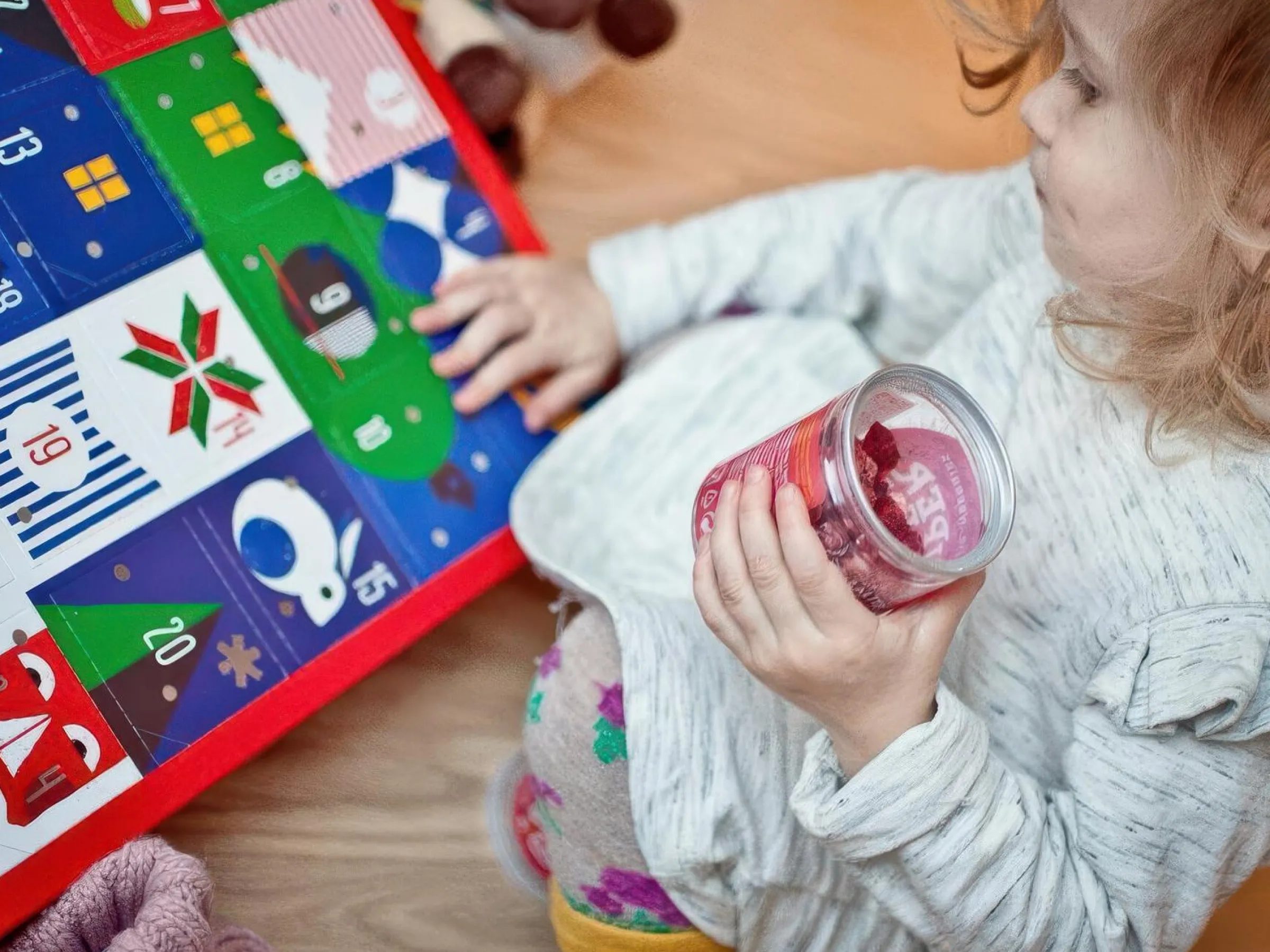 Adventskalender med Frystorkade Frukter, Bär & Grönsaker