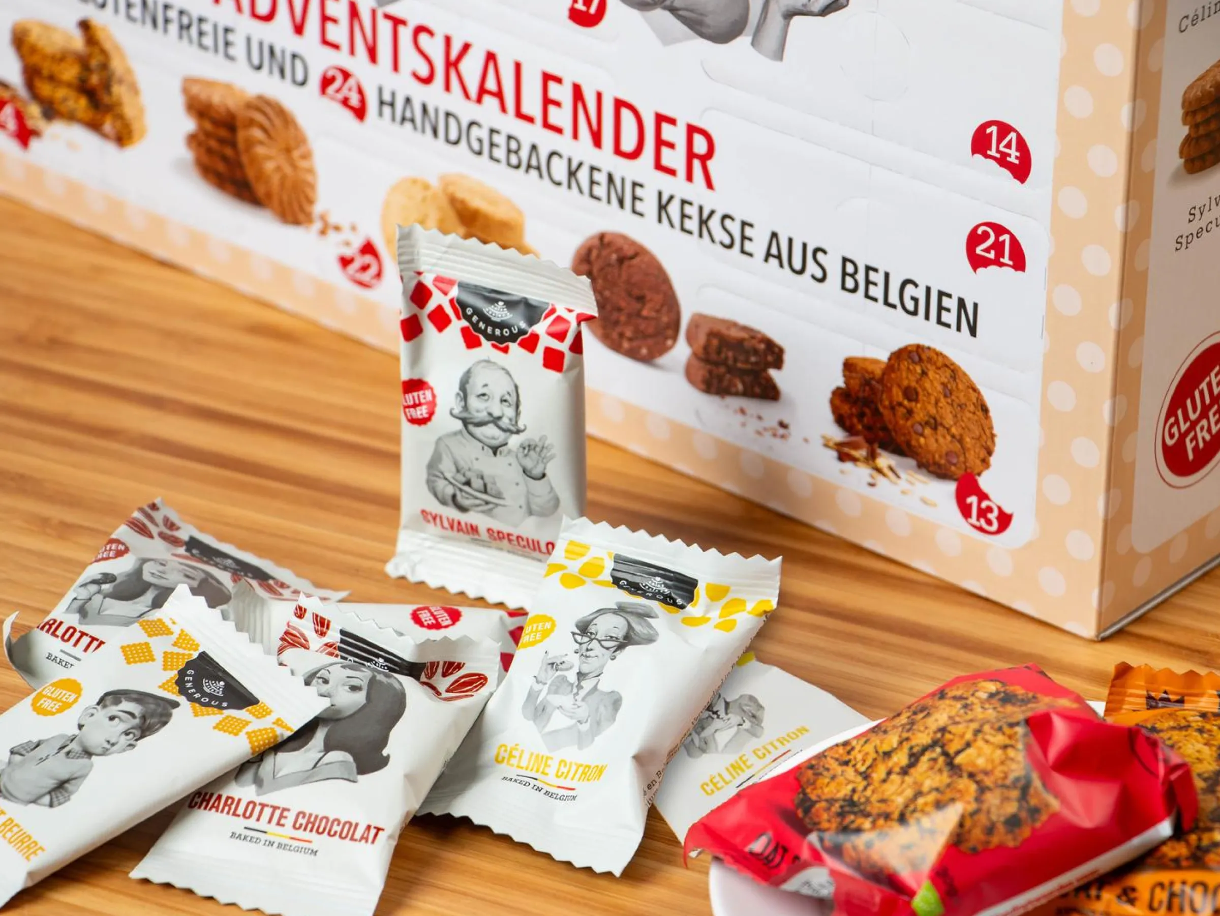 Adventskalender med Glutenfria Kakor från Generous
