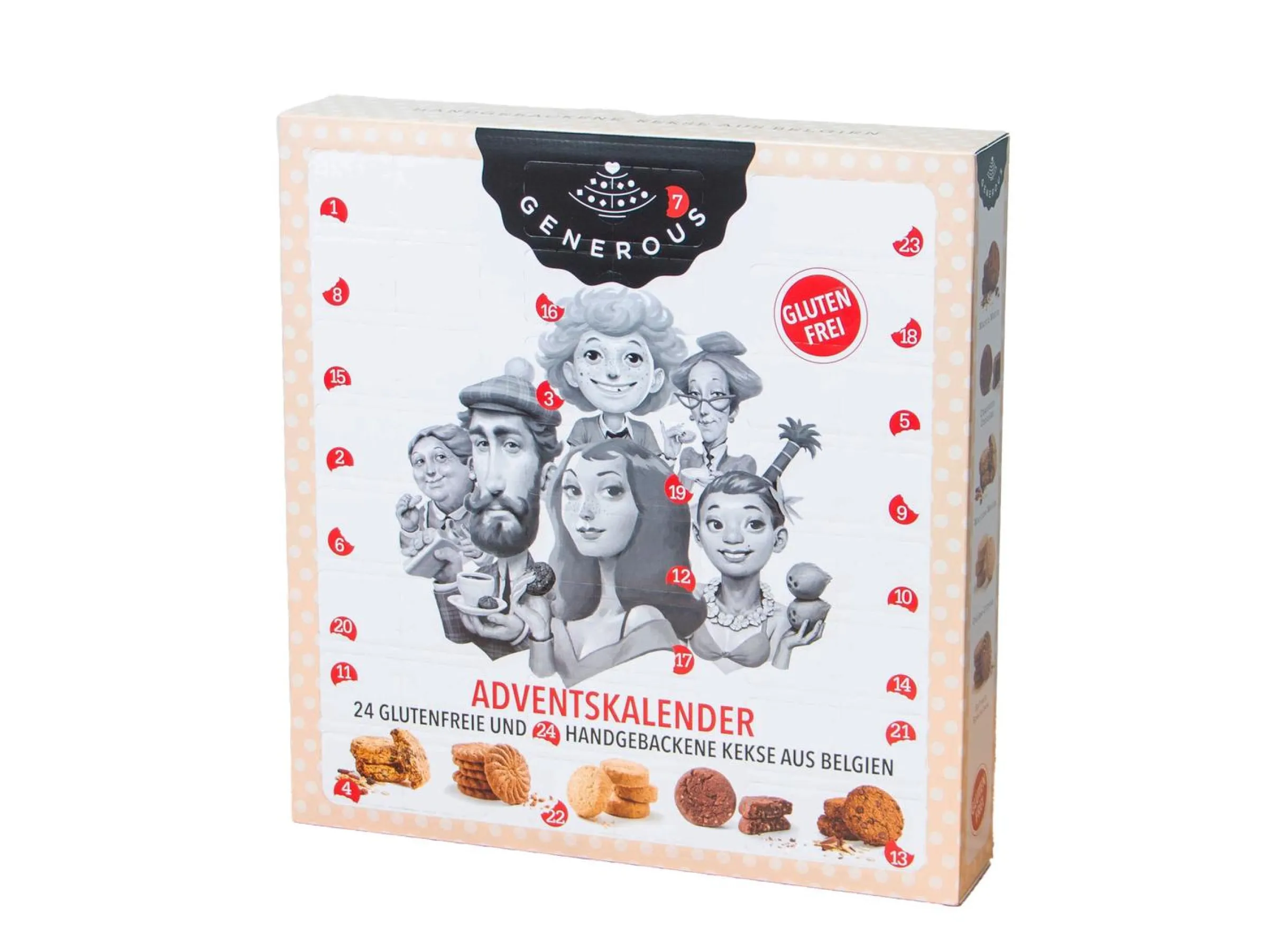 Adventskalender med Glutenfria Kakor från Generous