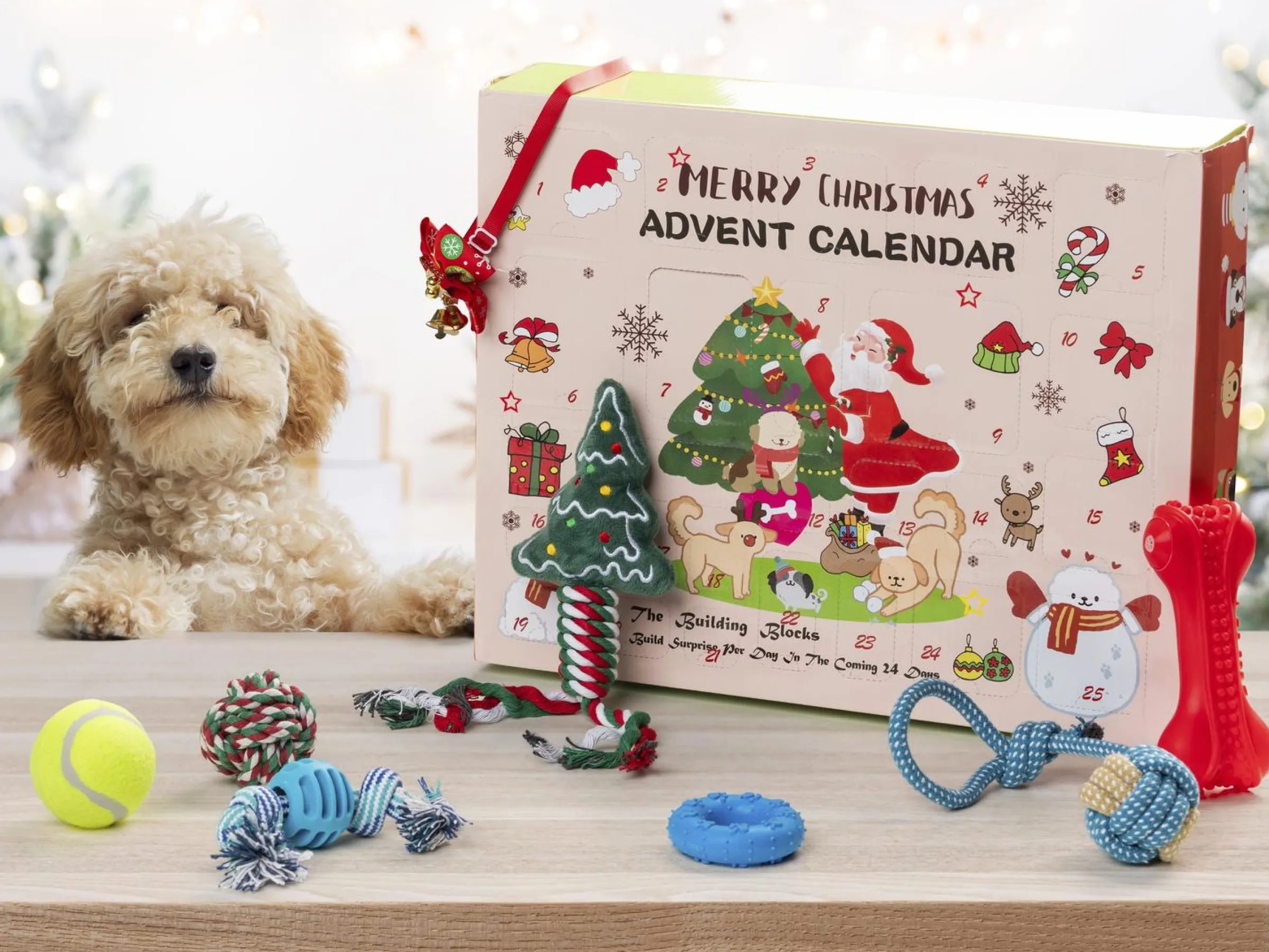 Adventskalender med Hundleksaker