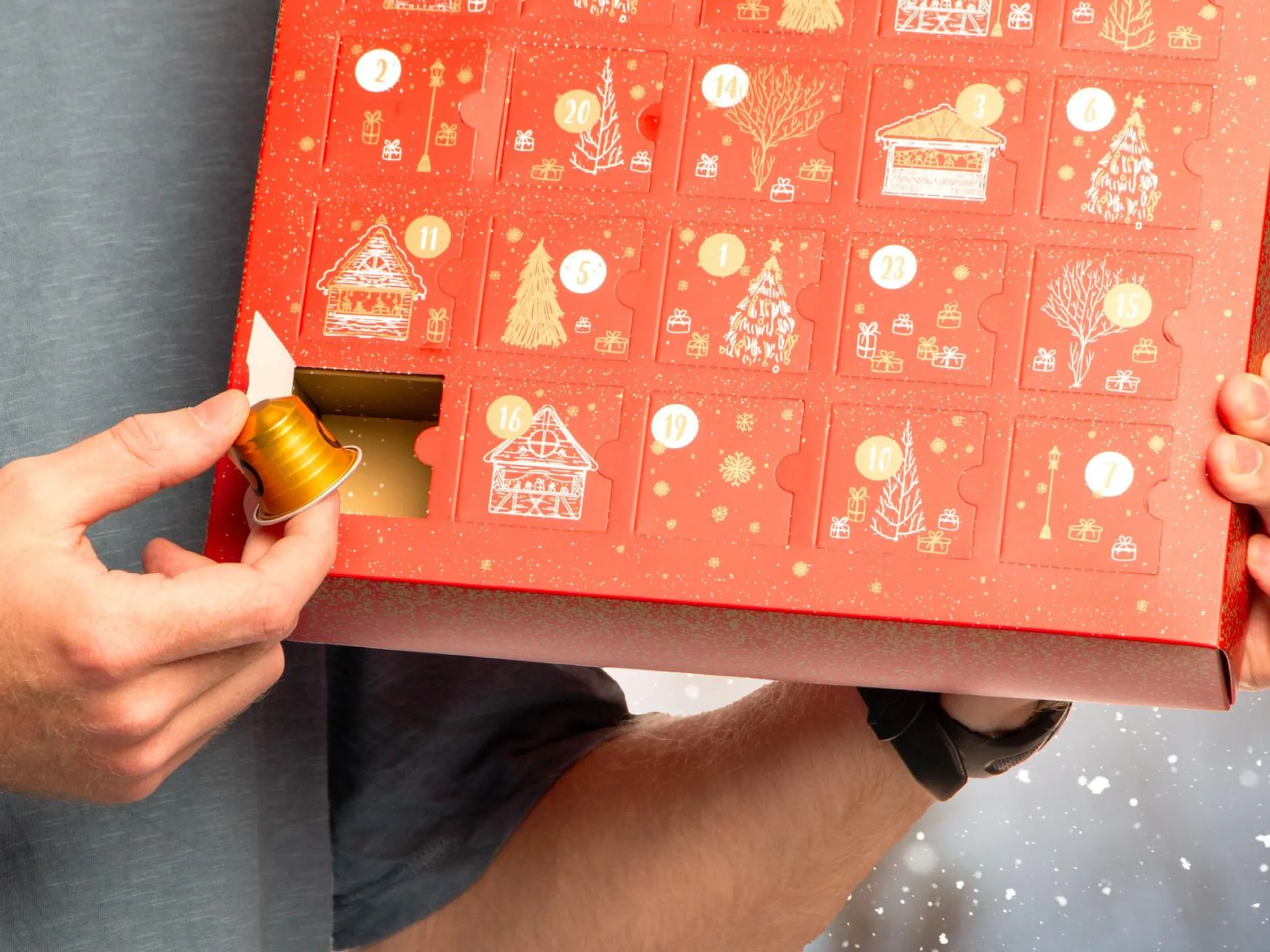 Adventskalender med Kaffekapslar