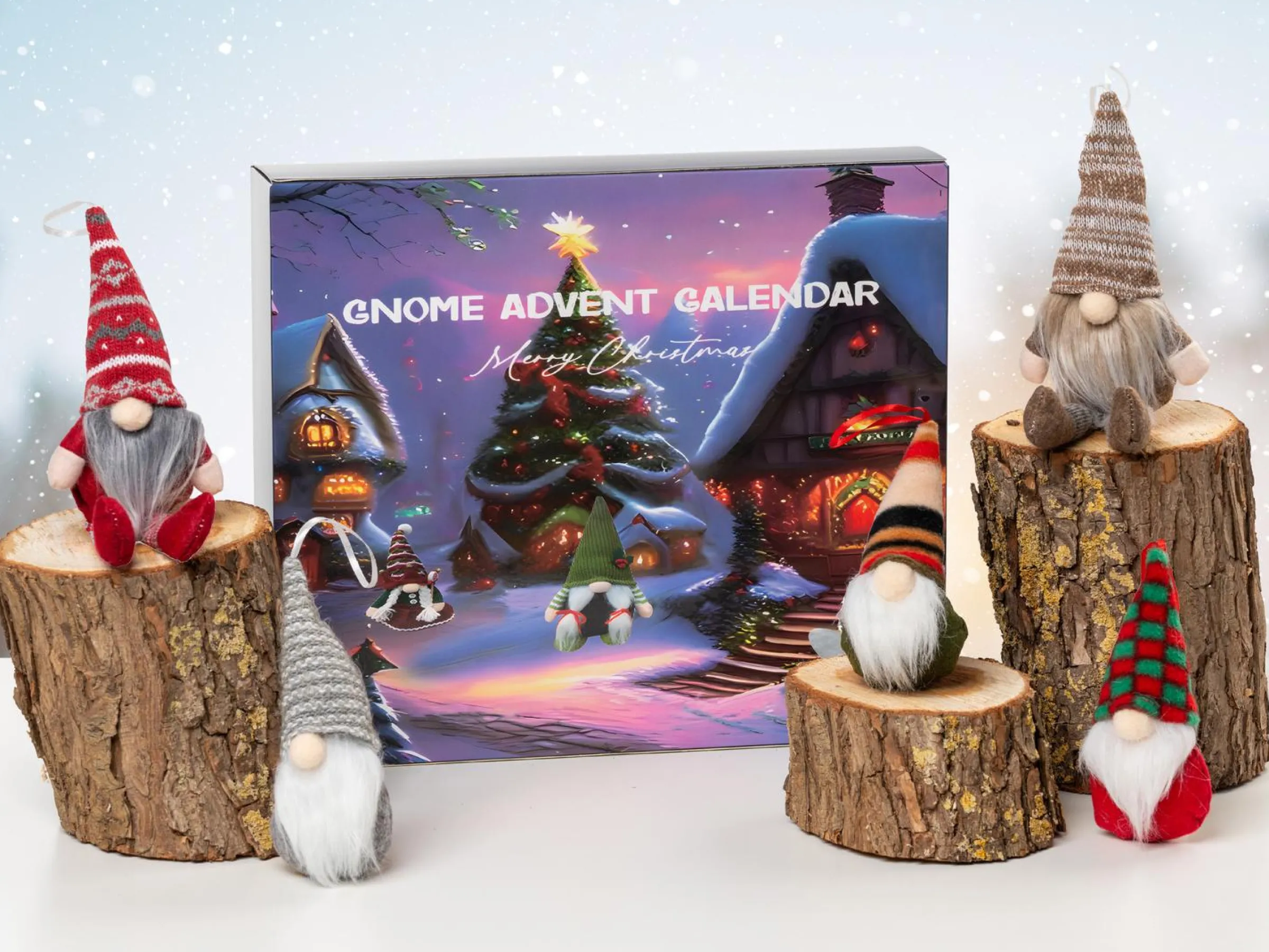 Adventskalender med Tomtar