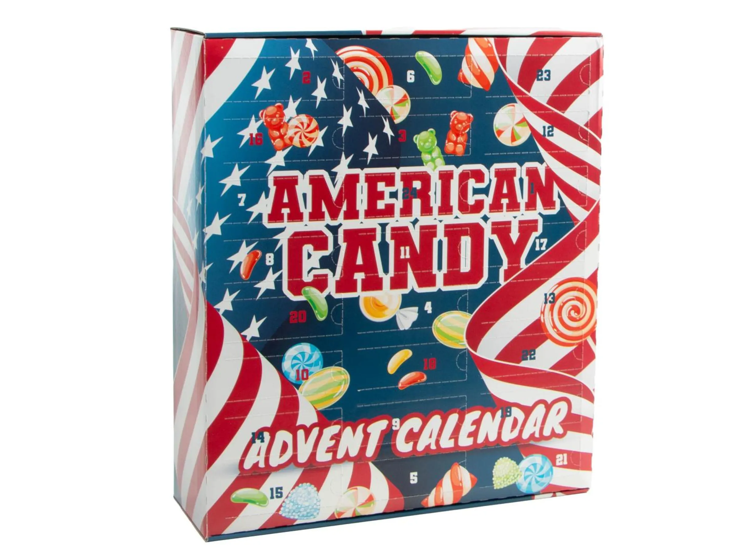 Adventskalender med USA-godis