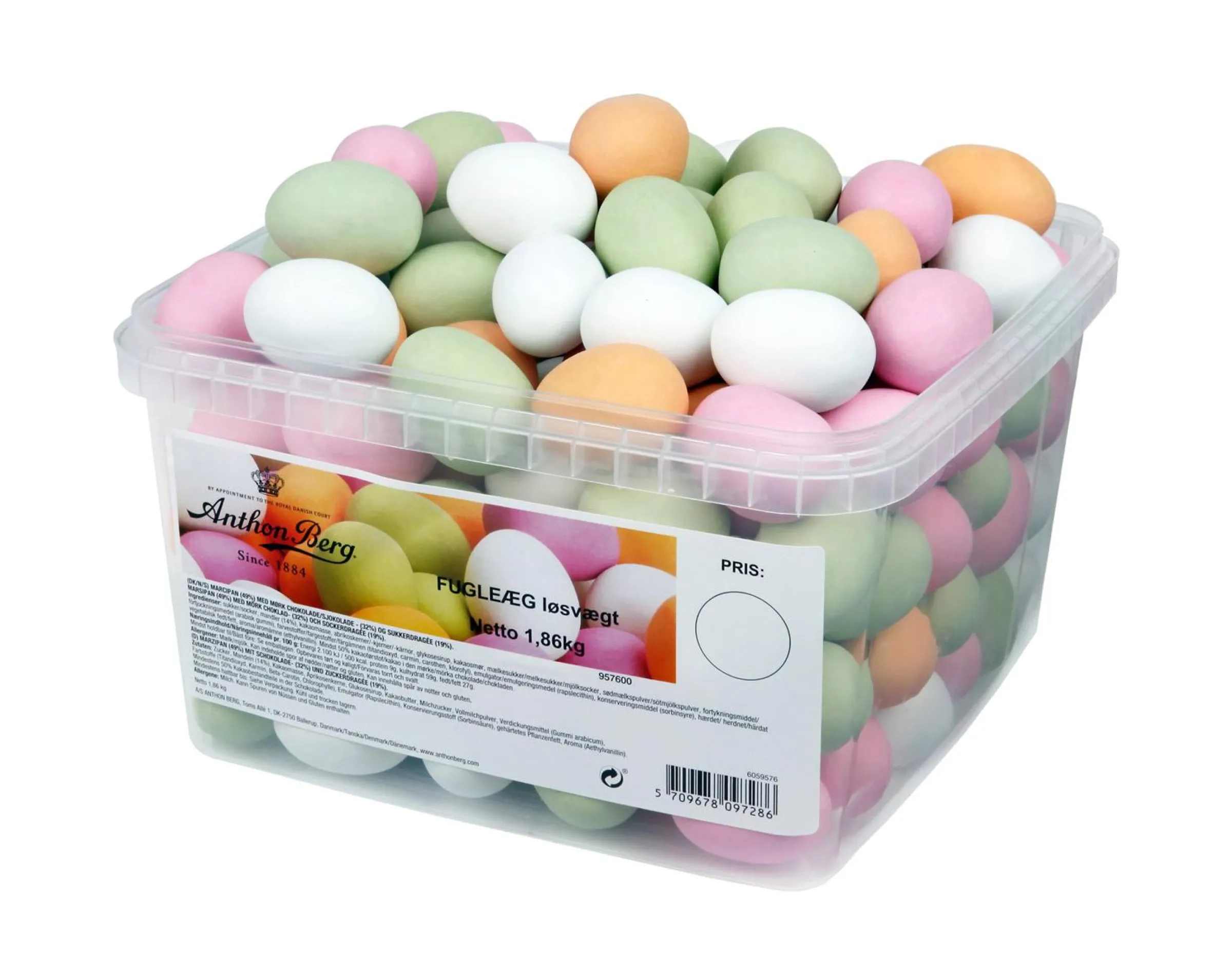 Anthon Berg Marsipanägg Lösgodis 1,8 kg