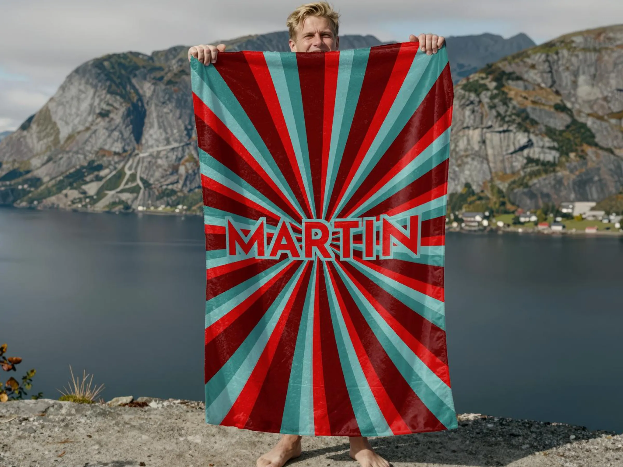 Badlakan med Egen Text - Retrodesign