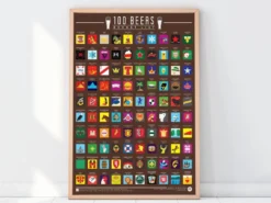 100 Beers Skrapaffisch
