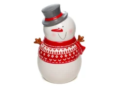 Burk med Lock - Snögubbe