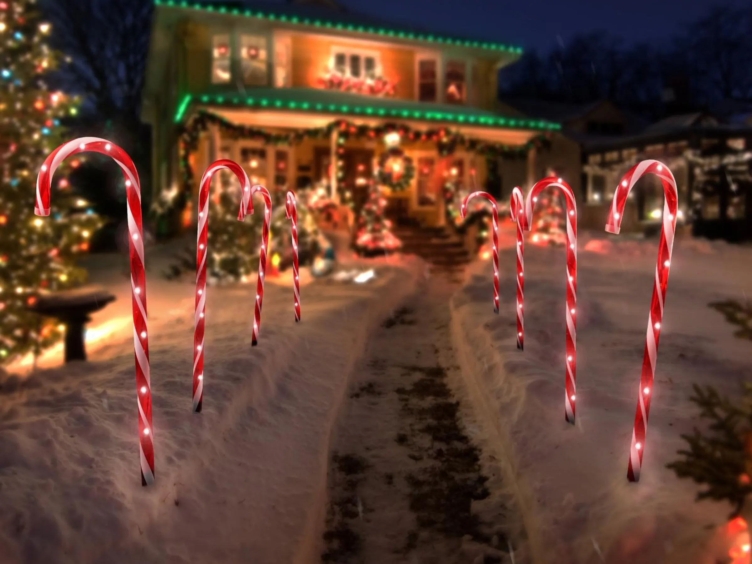 Candy Cane 2.0 Trädgårdsbelysning - Spralla