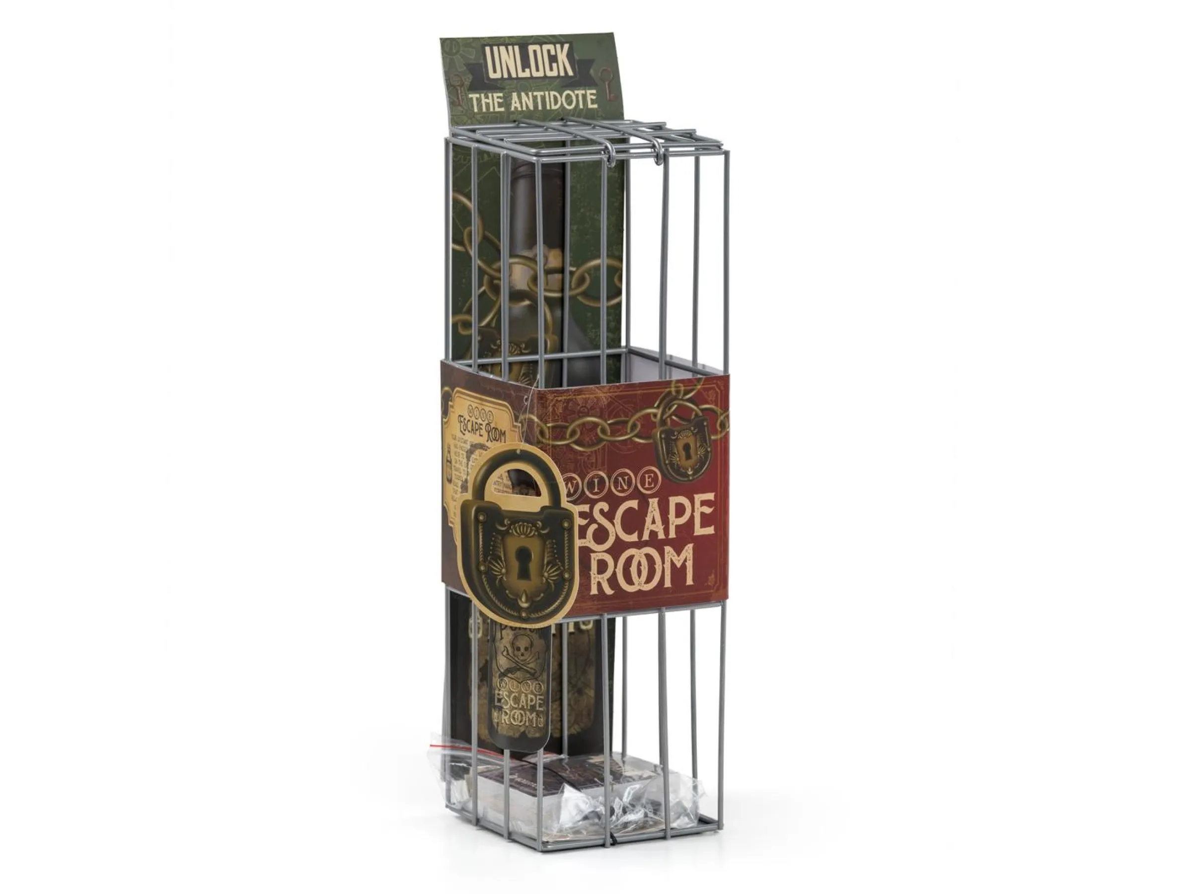 Escape Room-spel för Vinflaska
