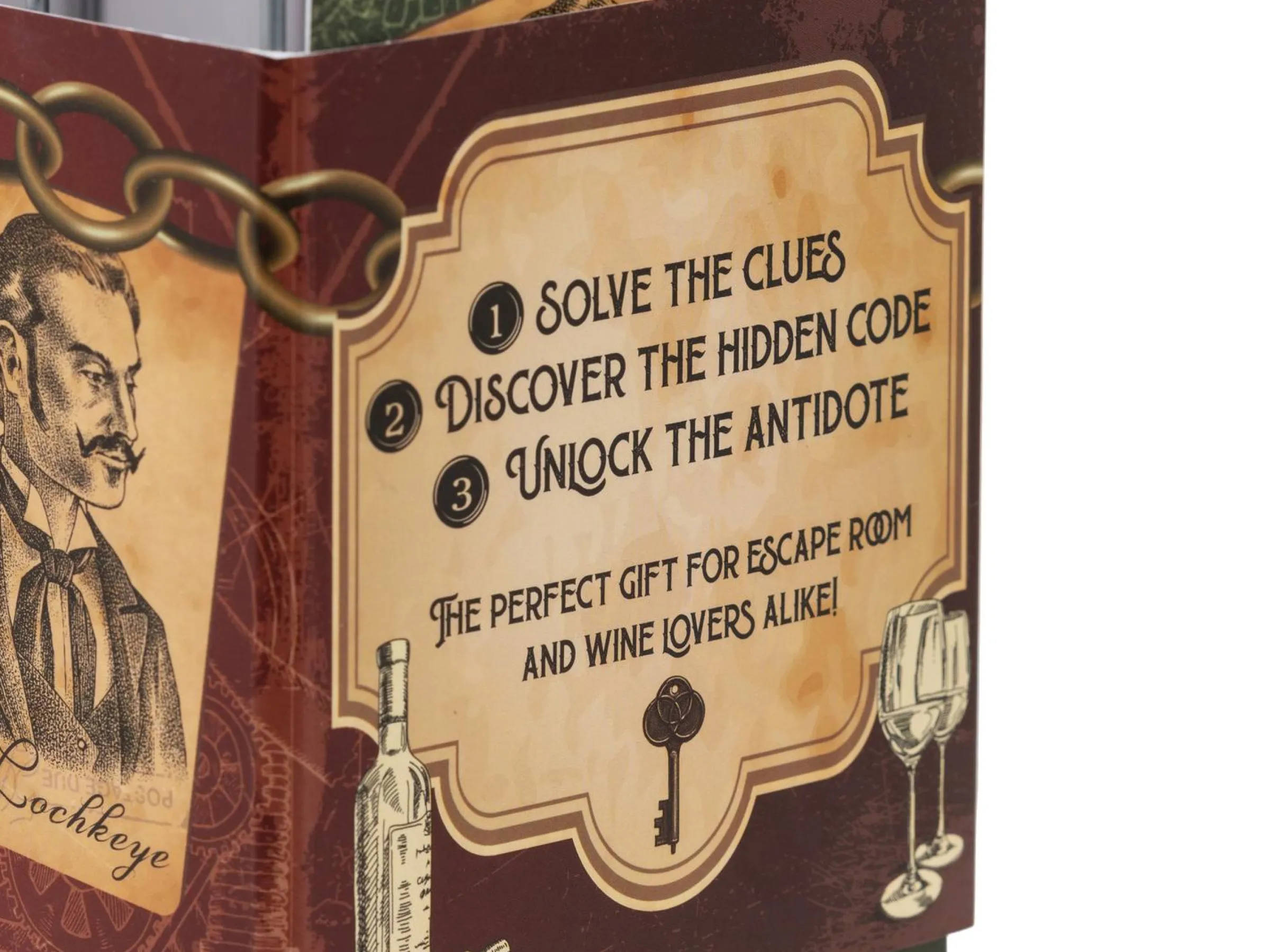 Escape Room-spel för Vinflaska