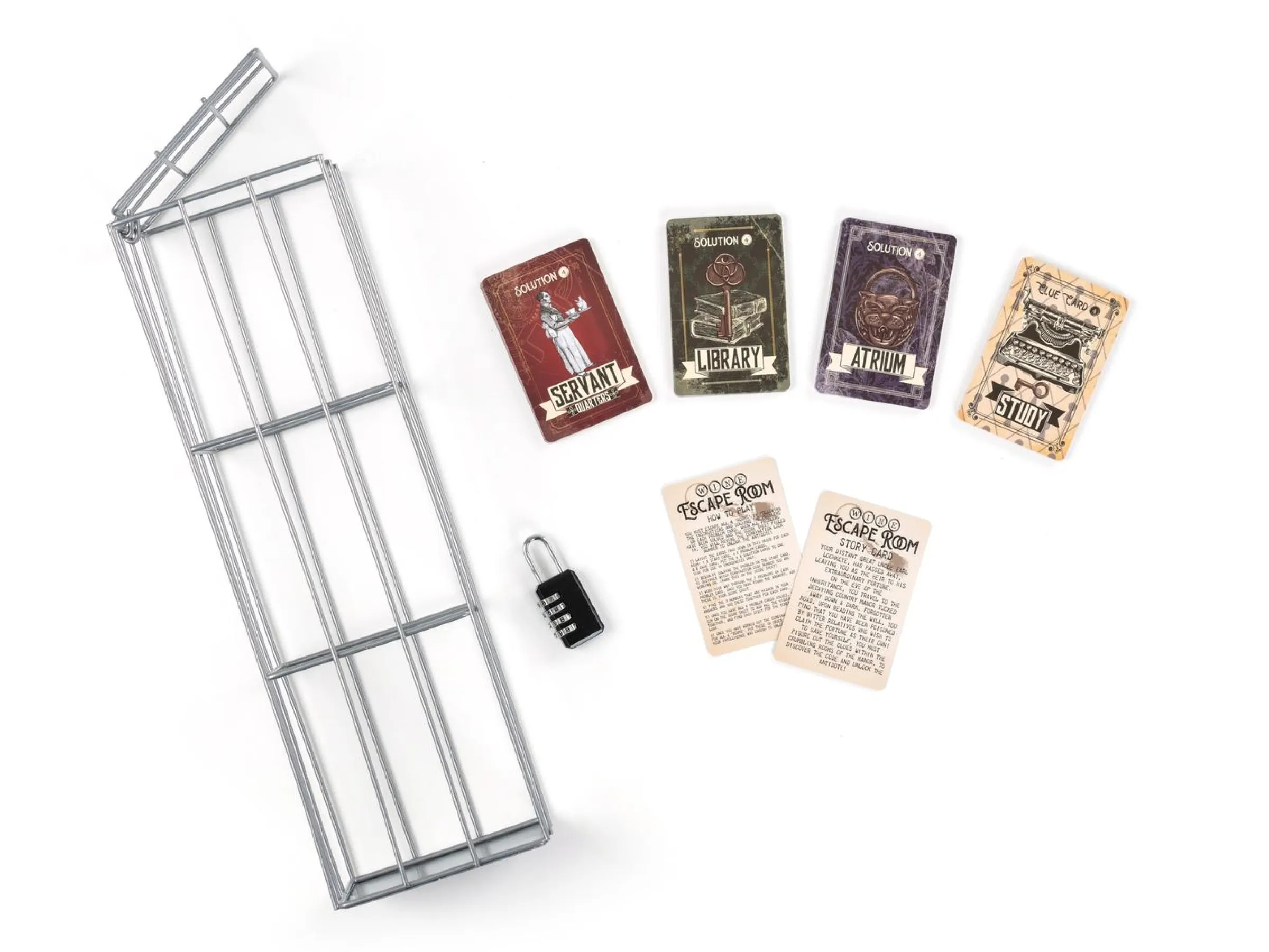 Escape Room-spel för Vinflaska