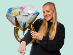 Folieballong Diamantring