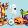 Folieballonger Halloween 5-pack