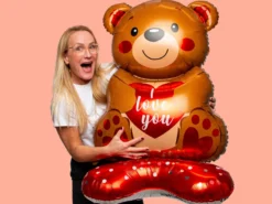 Folieballong Nalle I Love You
