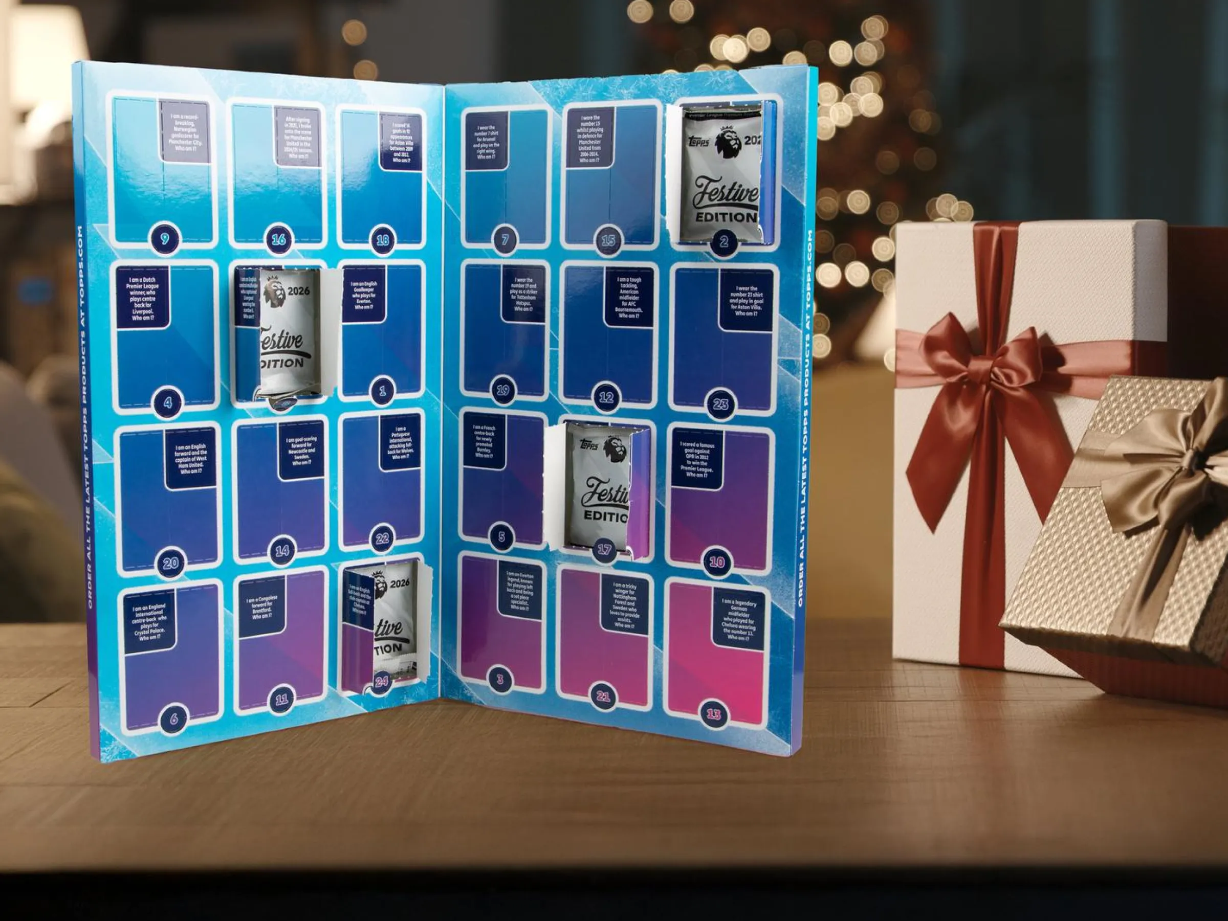 Fotbollskort Premier League 25/26 Adventskalender