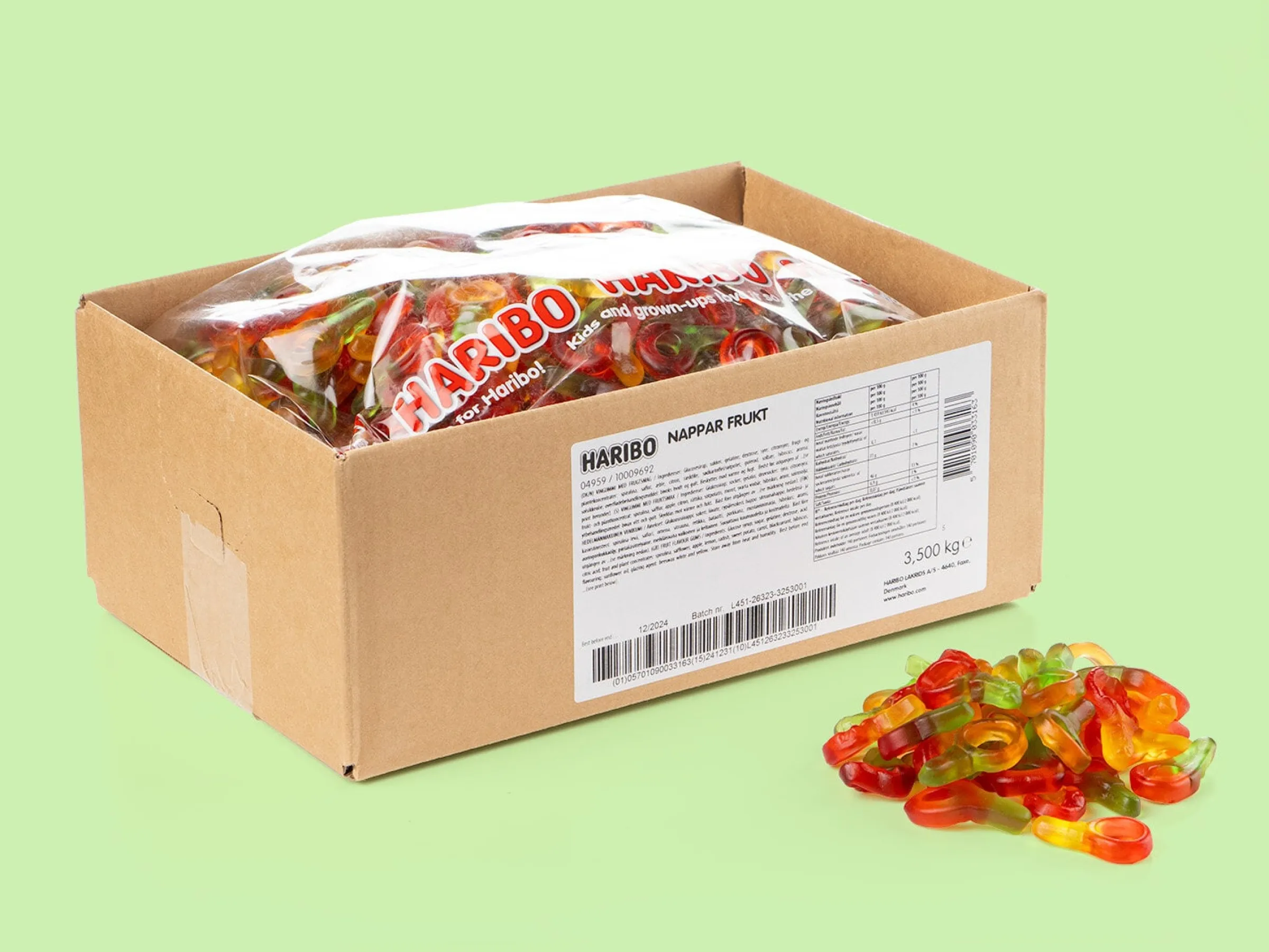 Fruktnappar Lösgodis 3,5 kg