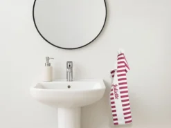 Handduk med Egen Text - Randig Design