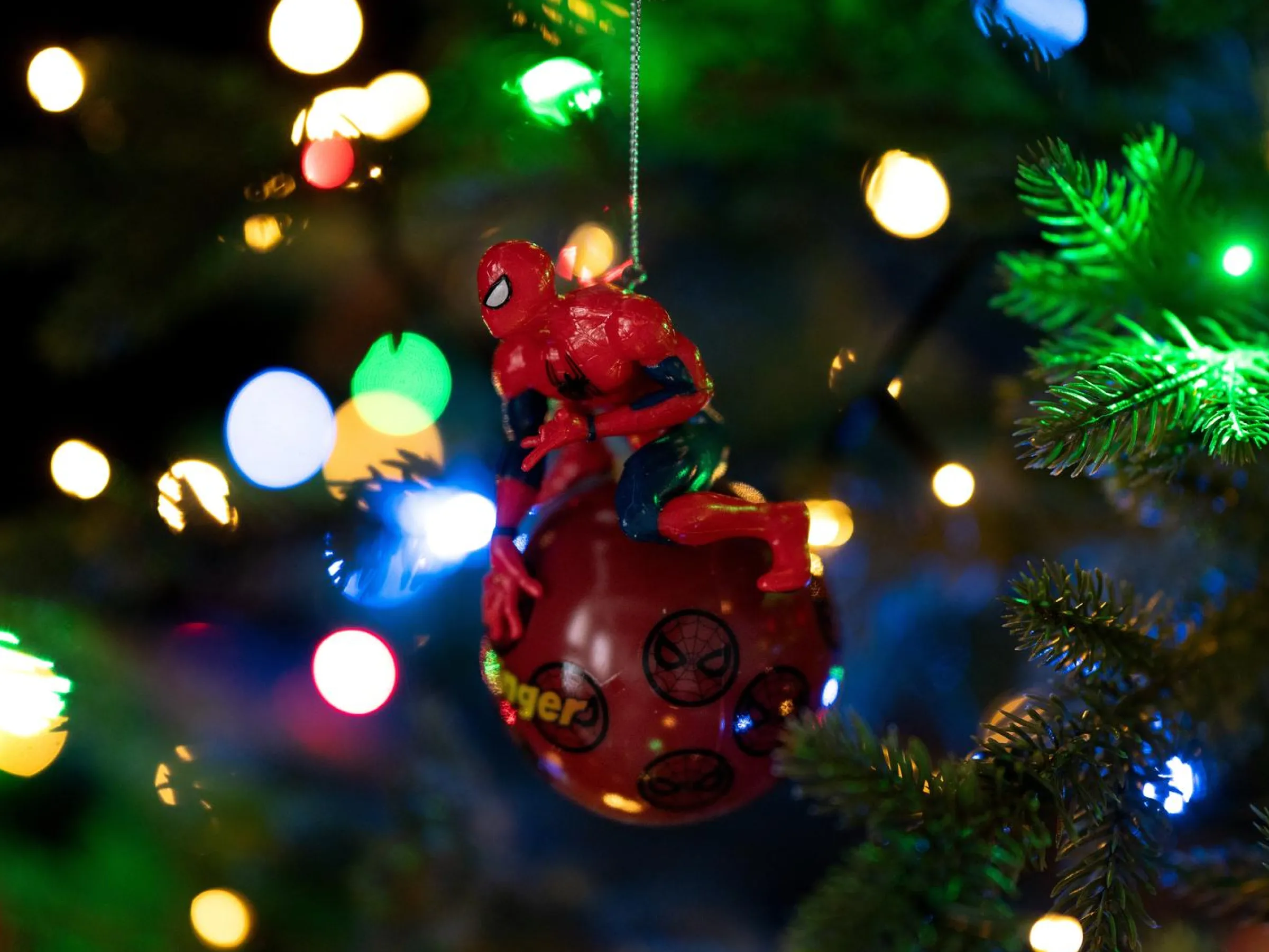Julgranskula Spiderman