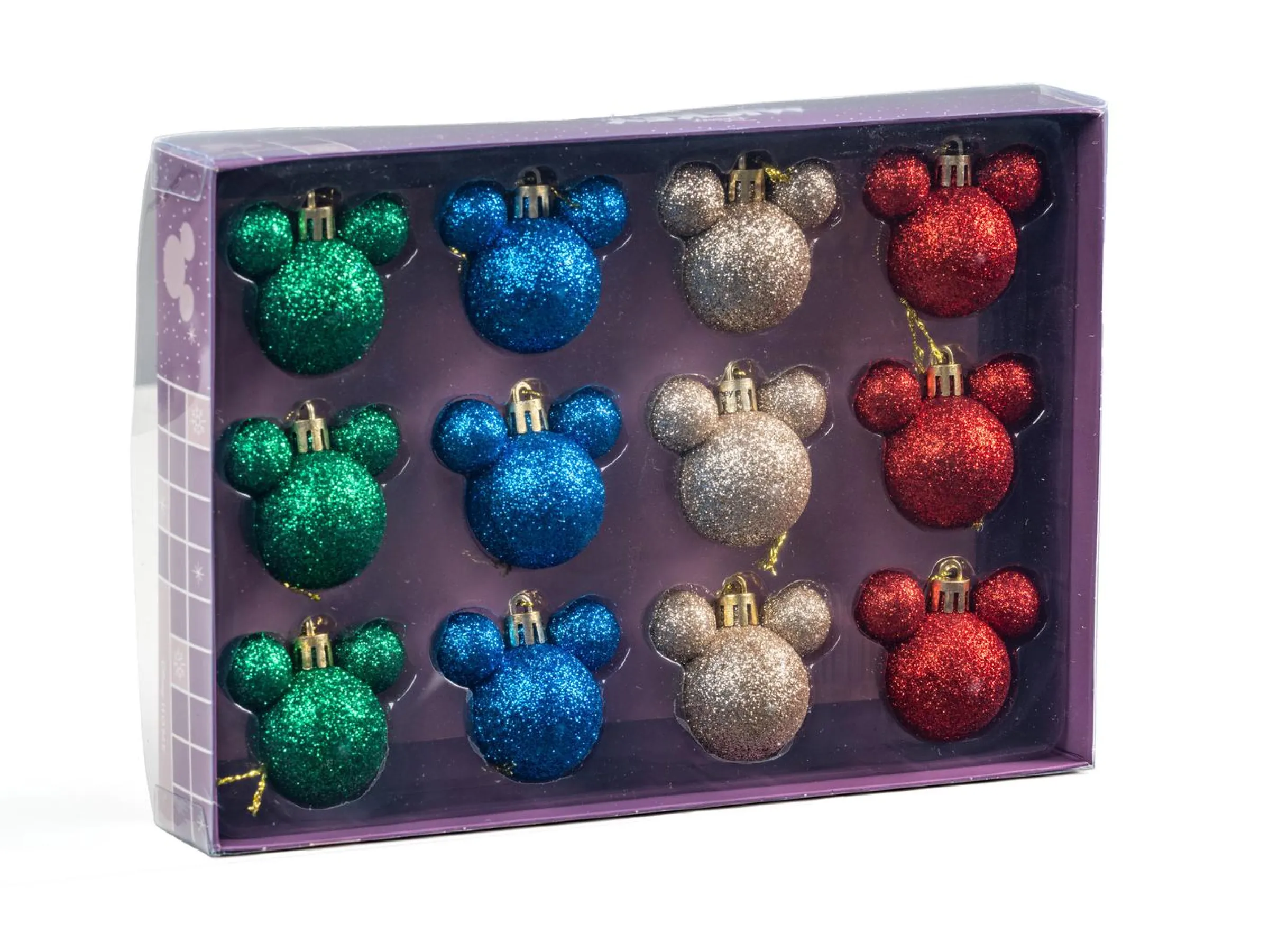 Julgranskulor Musse Pigg 12-pack