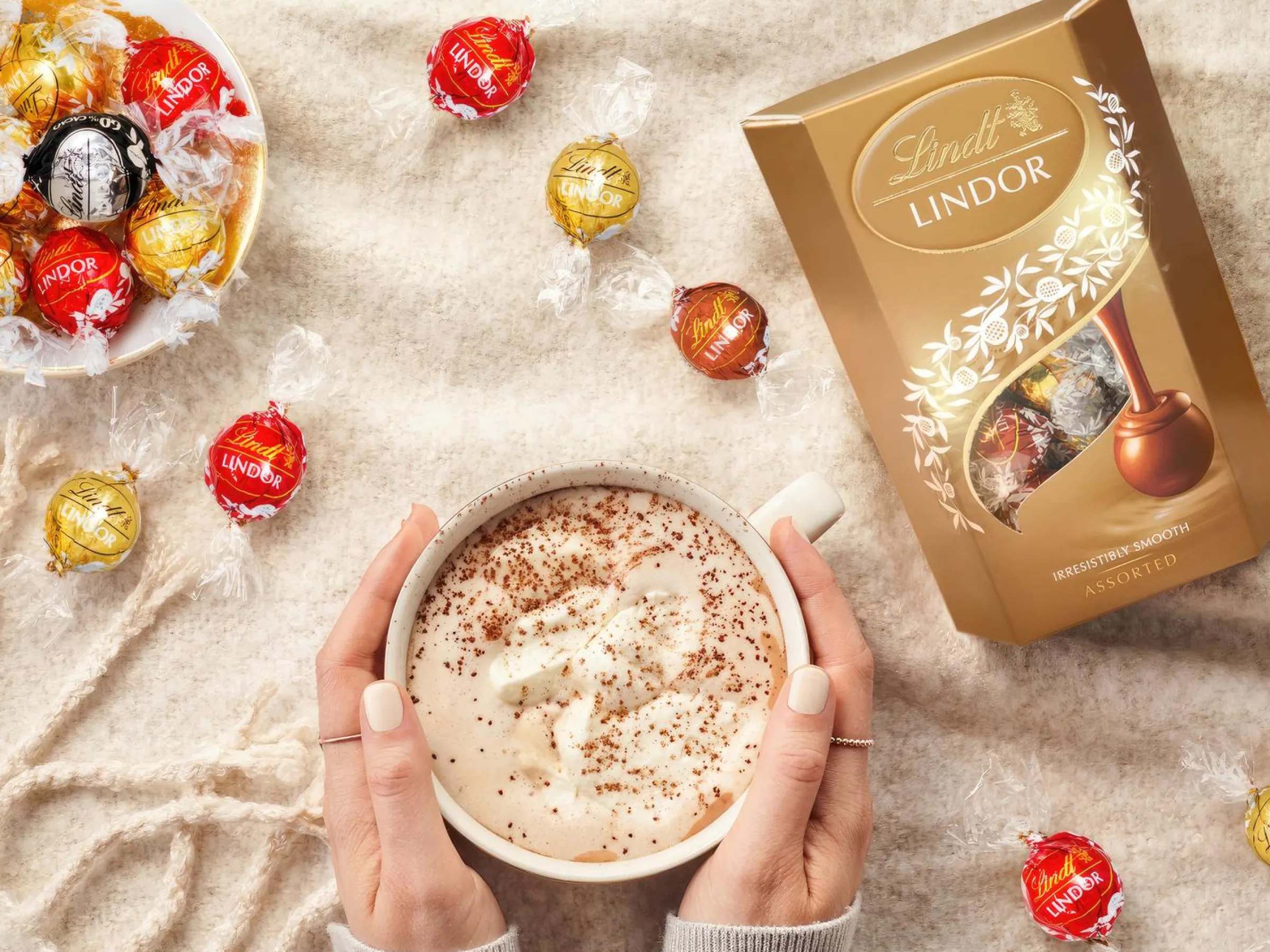 Lindt Lindor Cornet 500 gram - Blandad Choklad