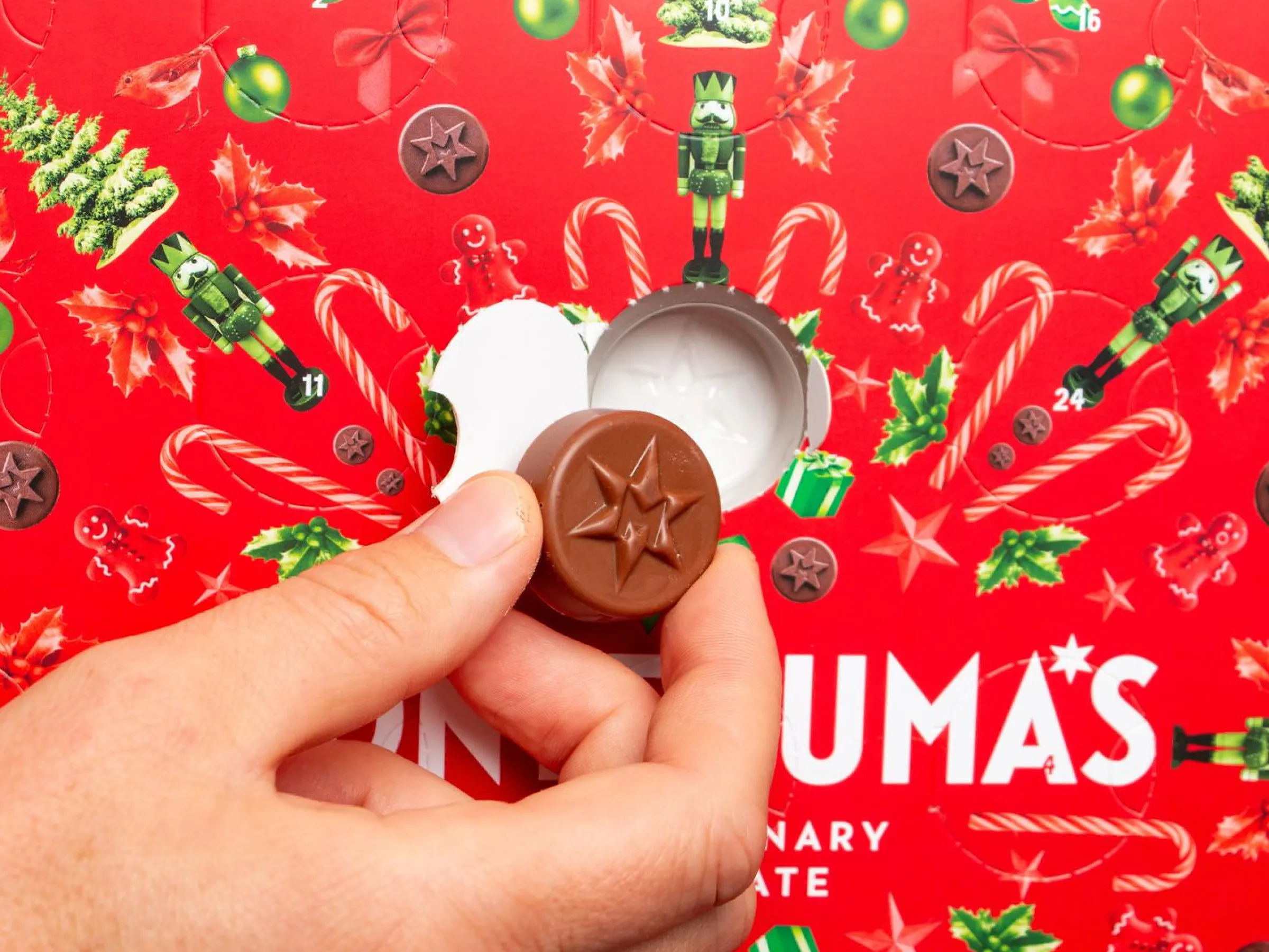Montezuma Chokladkalender med Mjölkchoklad