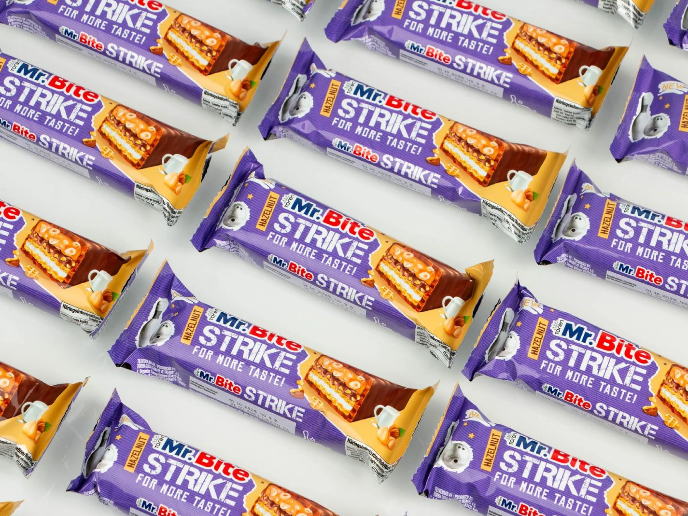 Mr. Bite Strike Chokladbars med Hasselnöt 24-pack