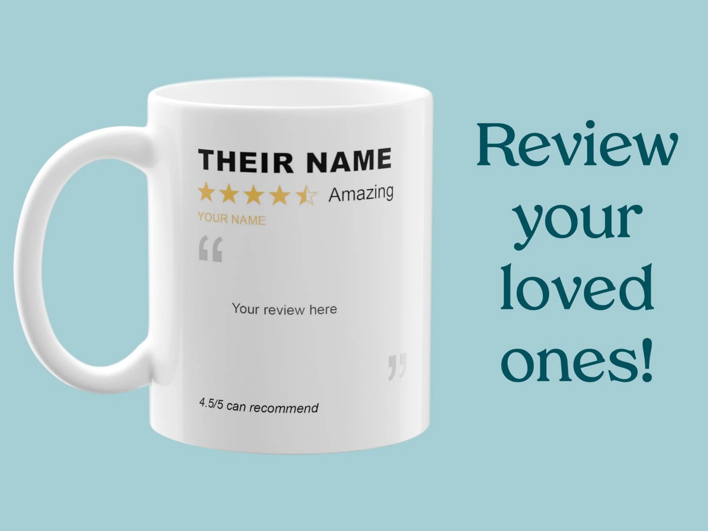 Mugg med Text - Recension