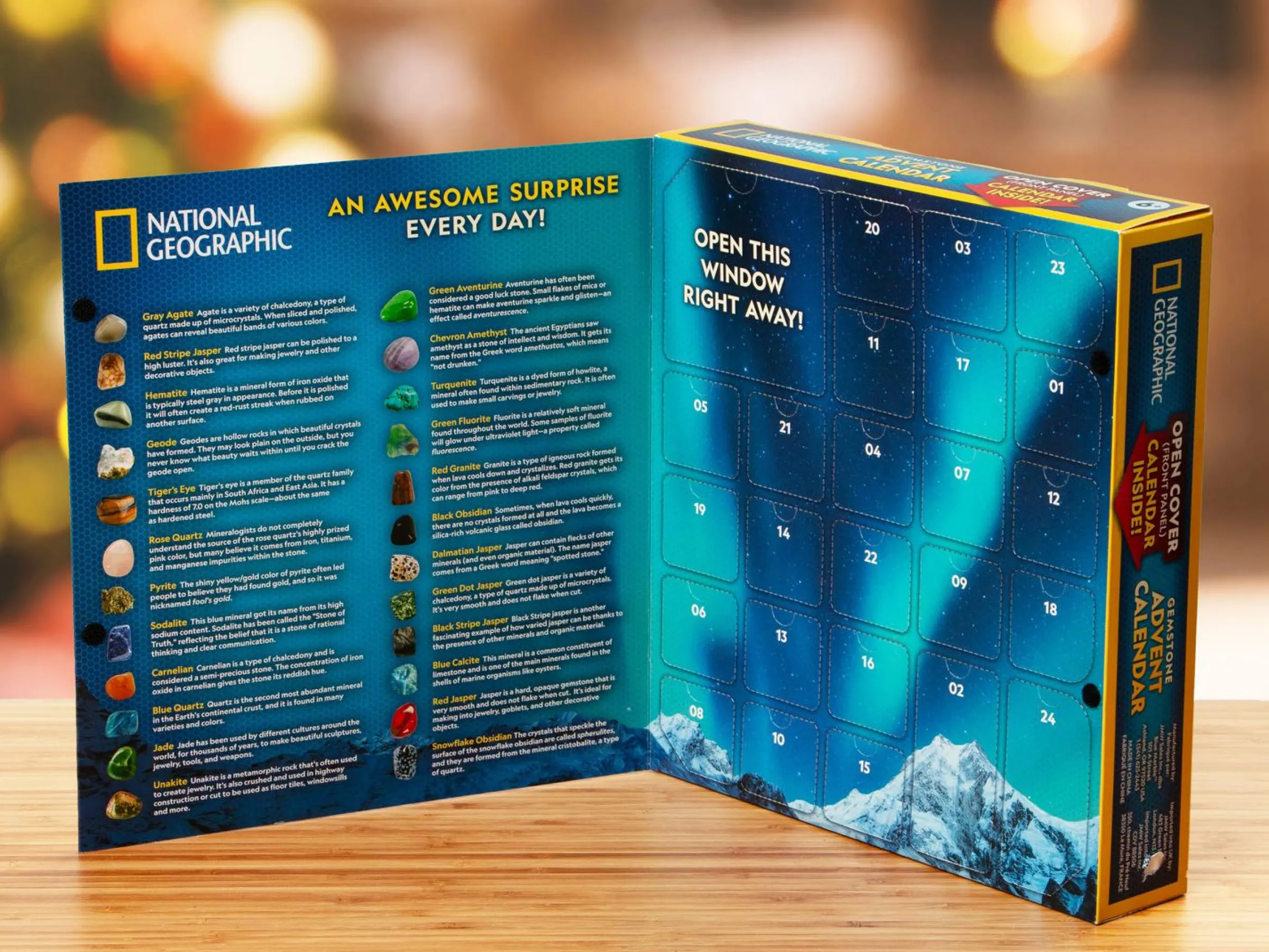 National Geographic Adventskalender med Ädelstenar