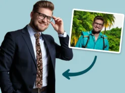 Personlig Slips med Foto - Multiface