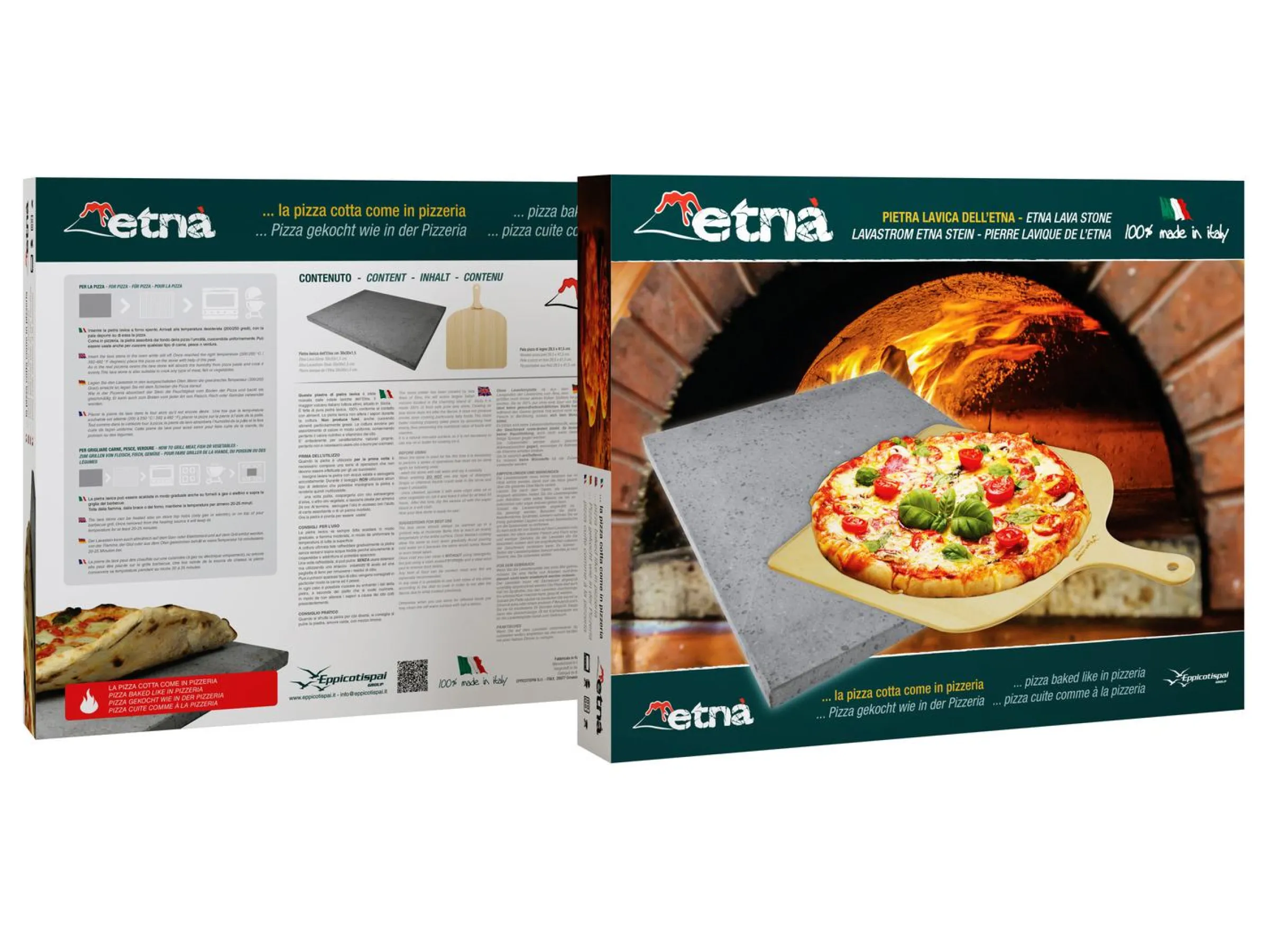 Pizzasten Av Lava Från Etna
