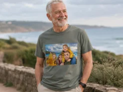 Premium T-shirt med foto - AI-tryck