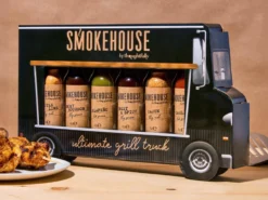 Presentlåda Grill Truck med Grillkryddor & Starka Såser - Thoughtfully