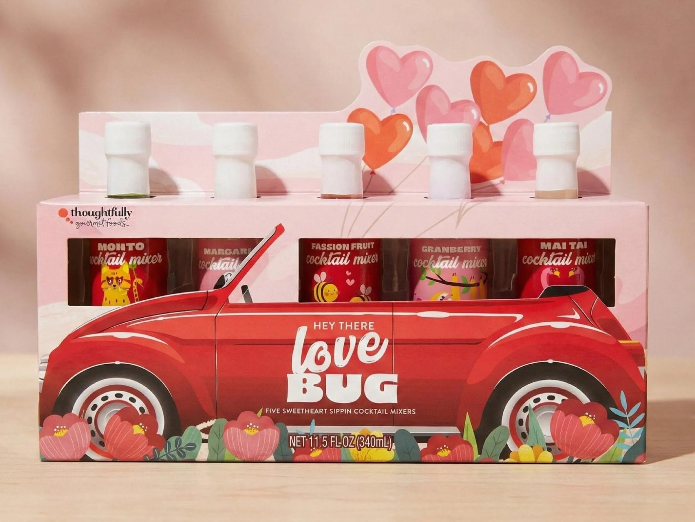 Presentlåda med Drinkmixar: Love Bug - Thoughtfully