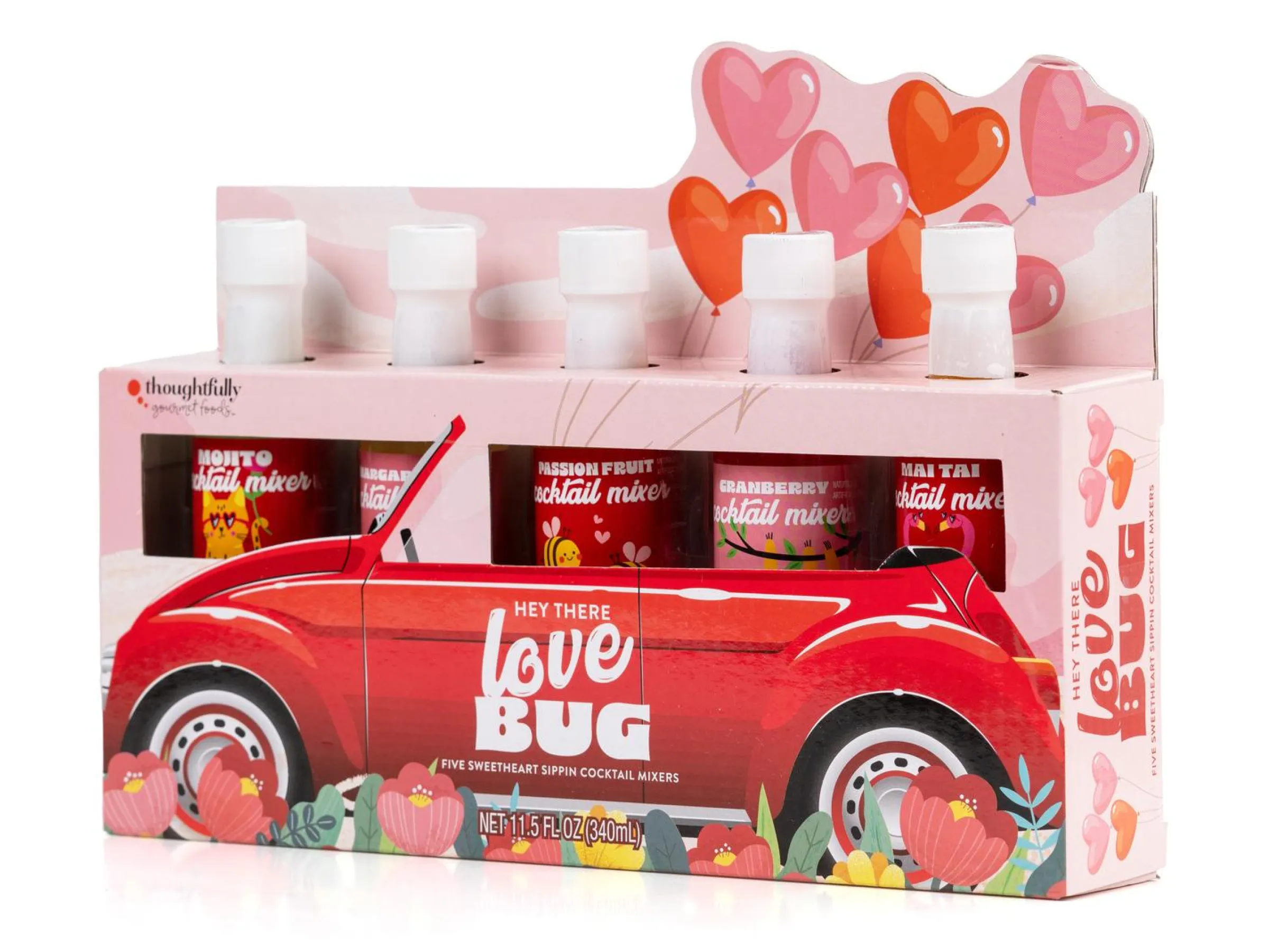 Presentlåda med Drinkmixar: Love Bug - Thoughtfully