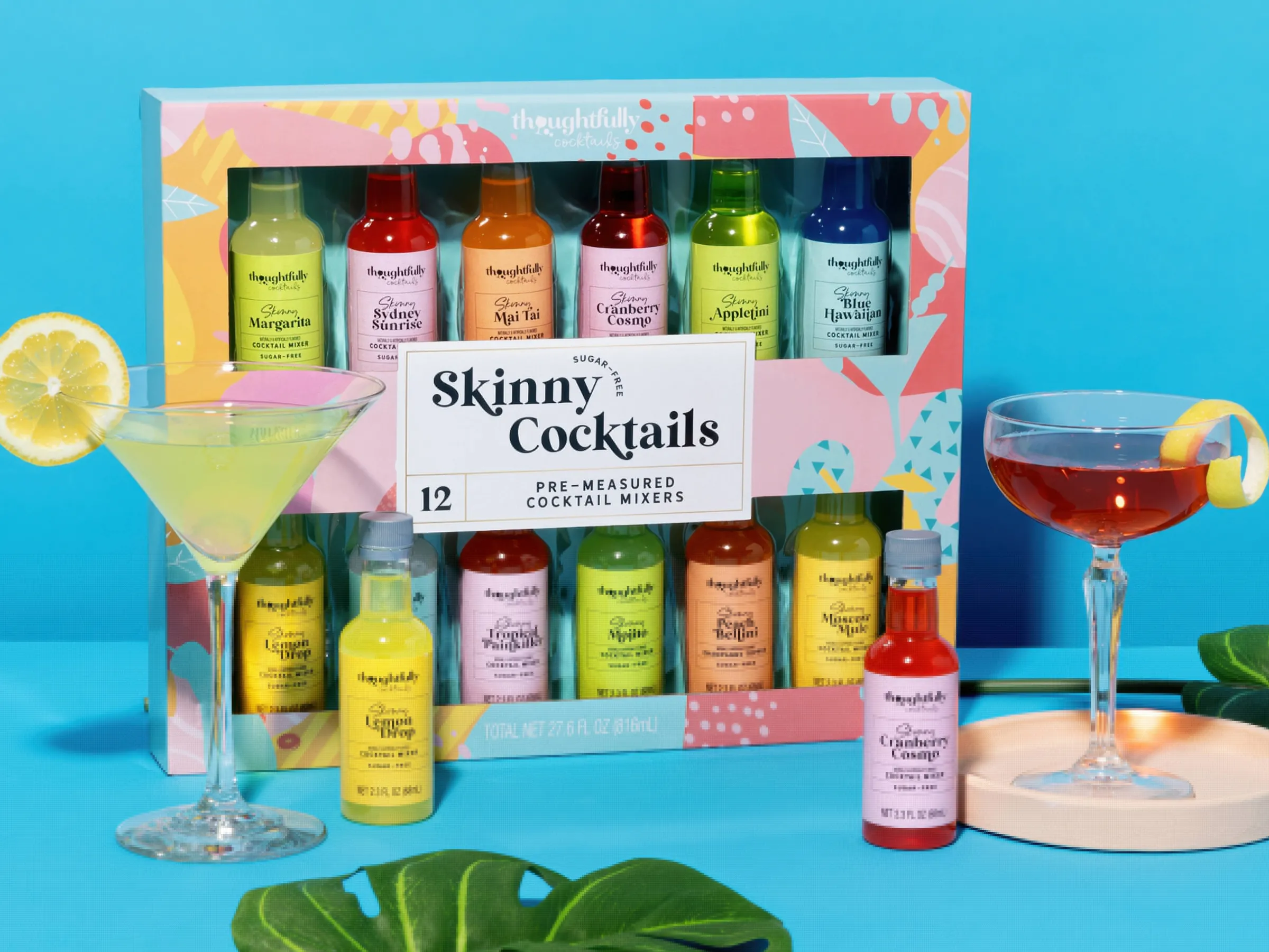 Presentlåda med Drinkmixar: Skinny Cocktails - Thoughtfully