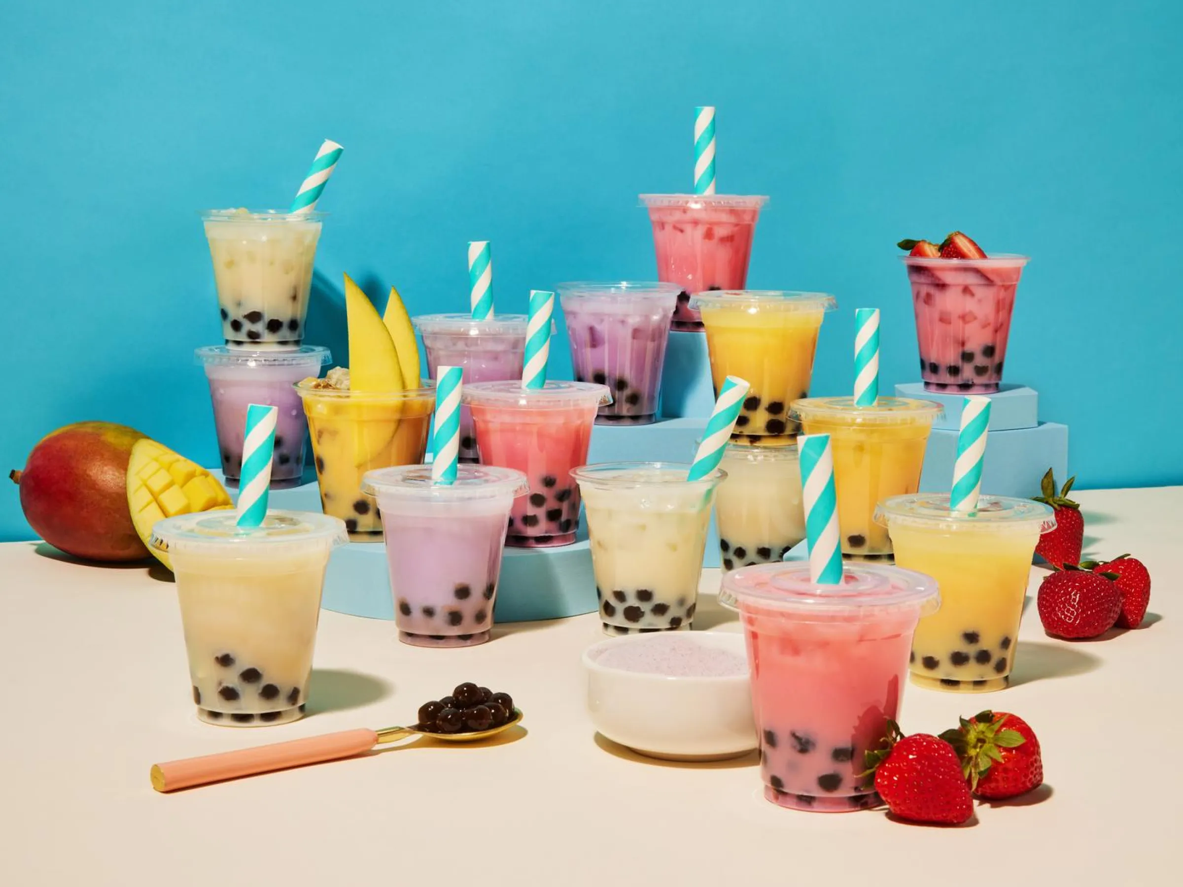 Presentlåda med Mini Boba Tea - Thoughtfully