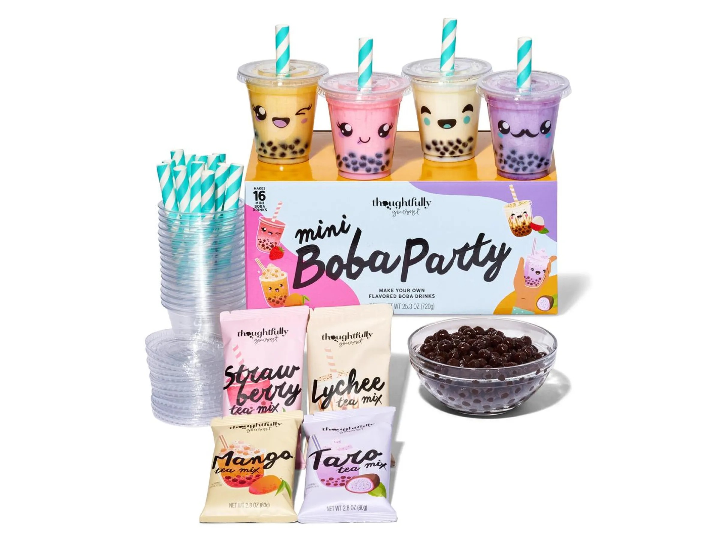 Presentlåda med Mini Boba Tea - Thoughtfully