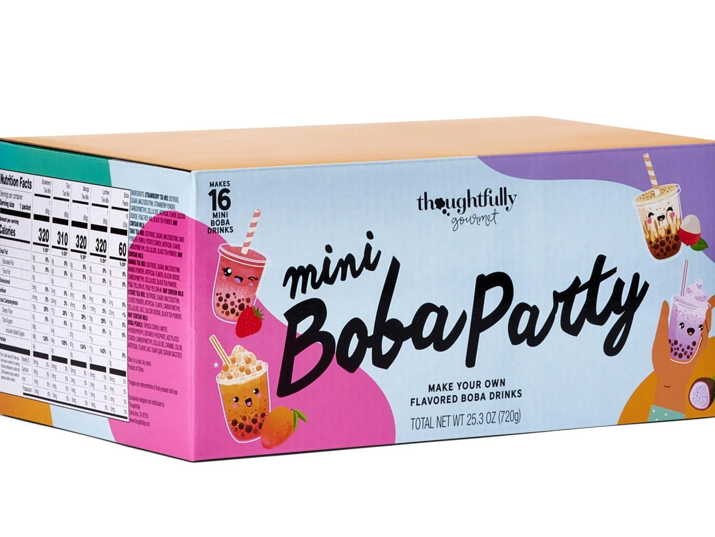 Presentlåda med Mini Boba Tea - Thoughtfully