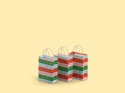 Presentpåsar 3-pack - Peace on Earth - Liten