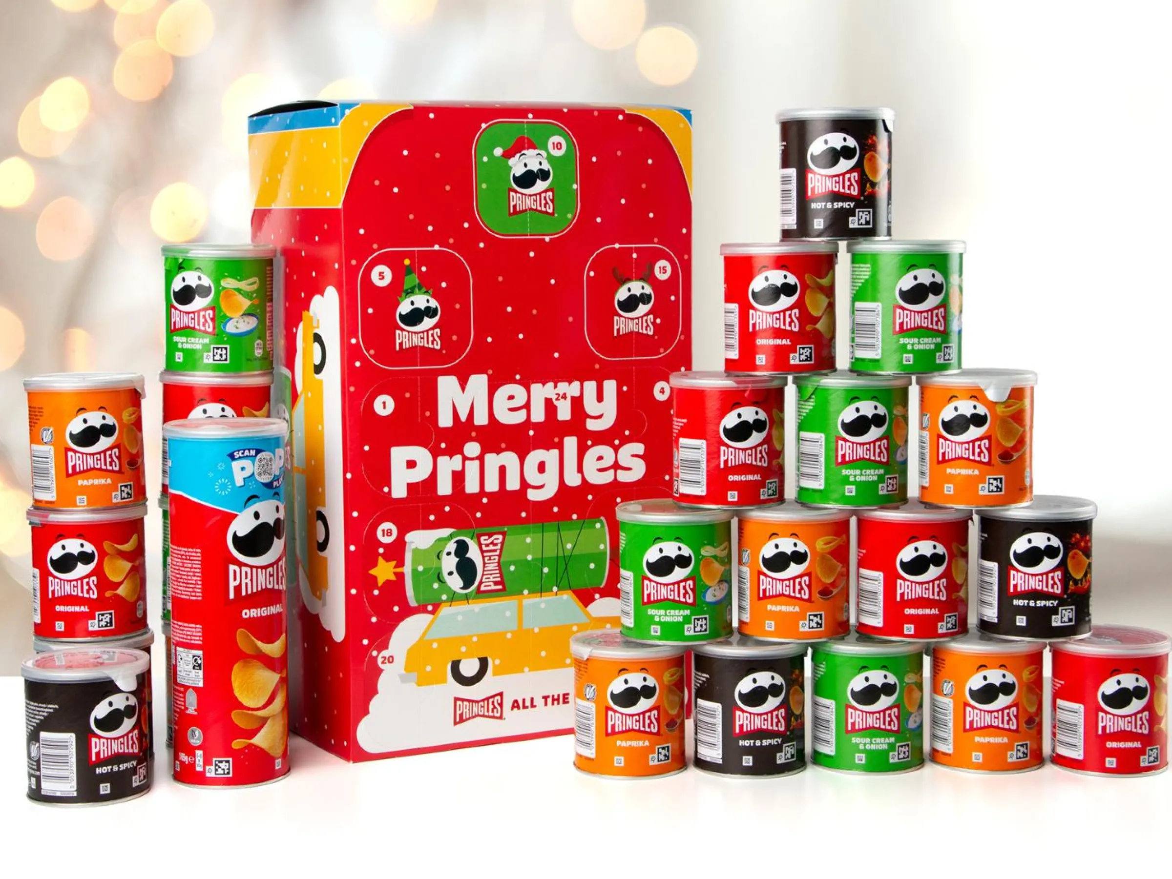 Pringles Adventskalender med 4 Smaker