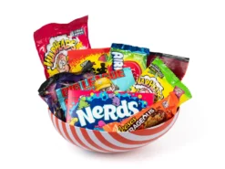 Påskägg med USA-godis