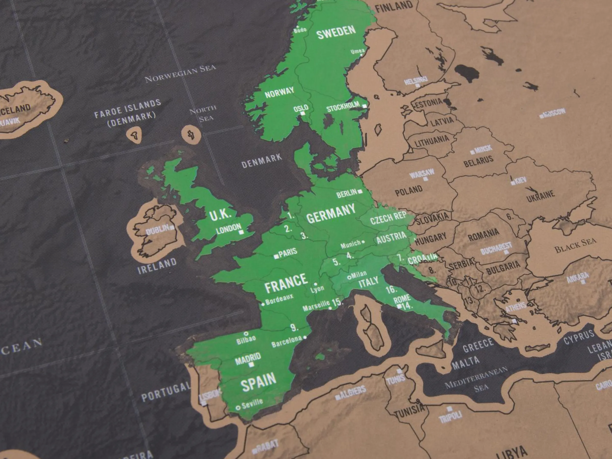 Scratch Map Original Deluxe