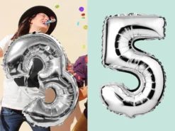 Sifferballong Silver 5