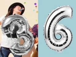 Sifferballong Silver 6
