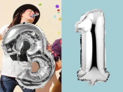 Sifferballong Silver 1
