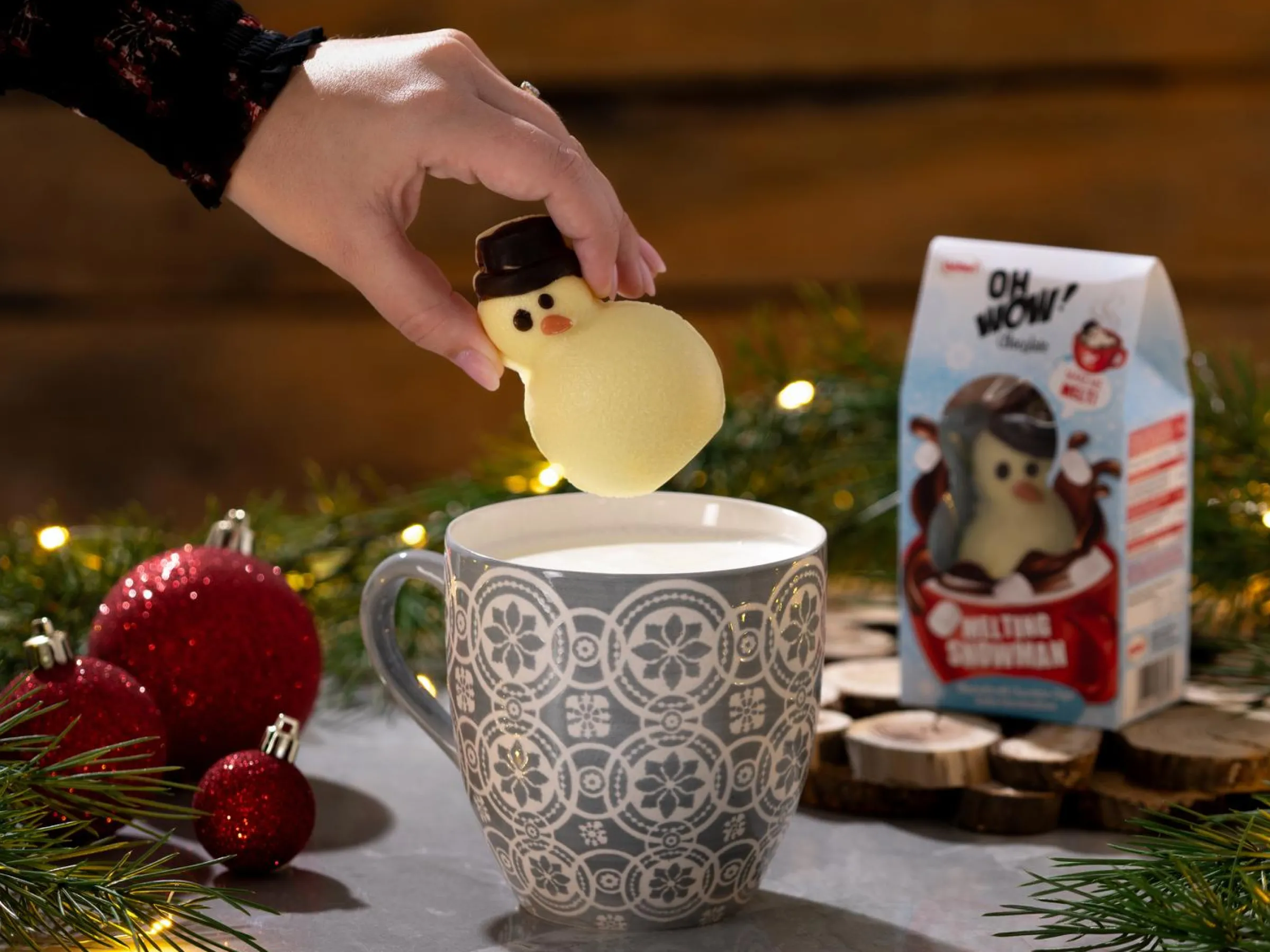 Snögubbe för Varm Choklad