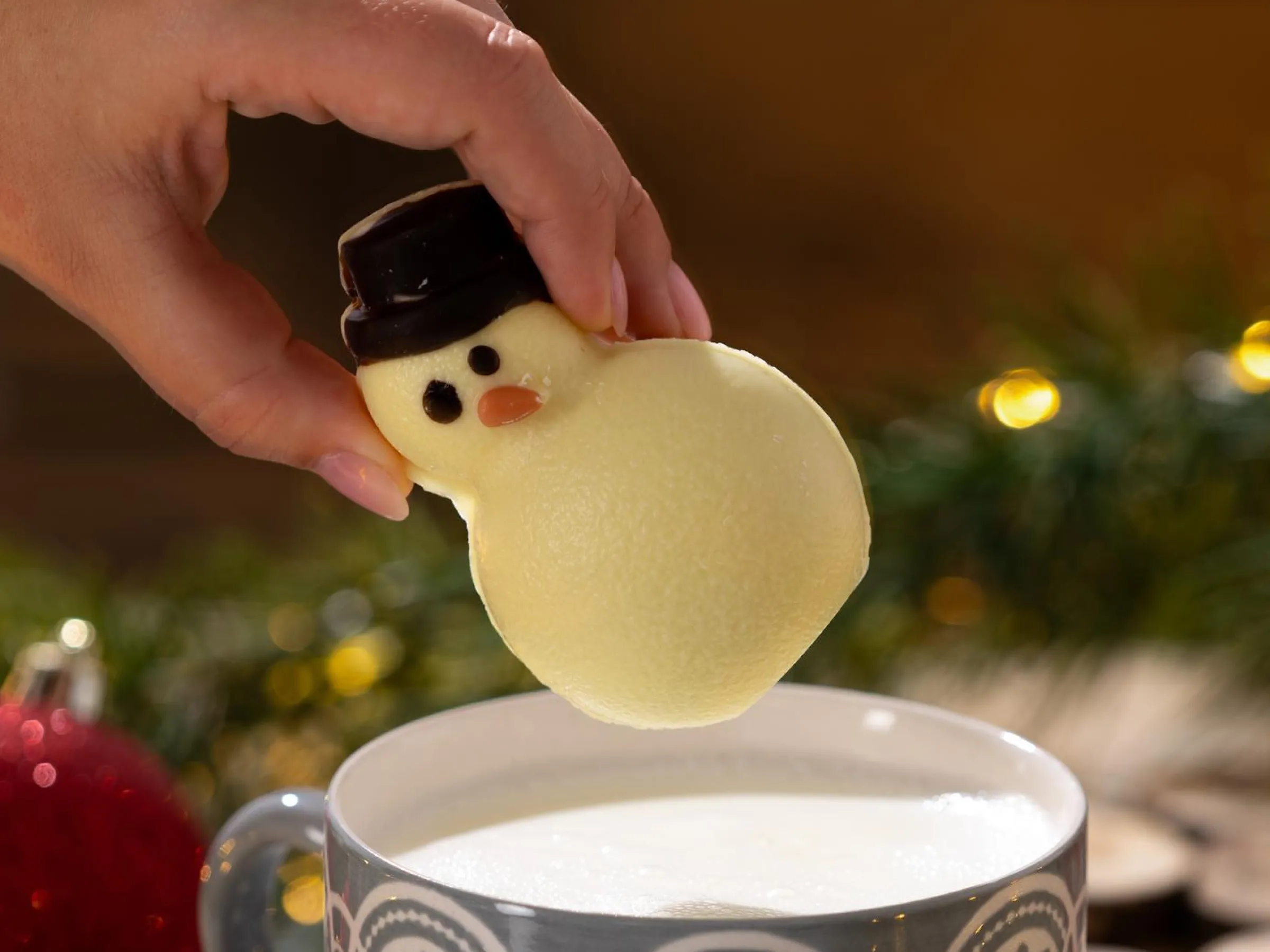 Snögubbe för Varm Choklad