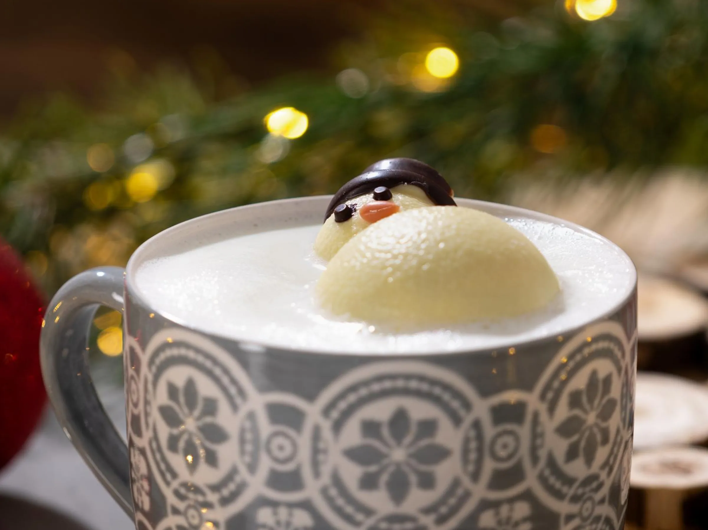 Snögubbe för Varm Choklad