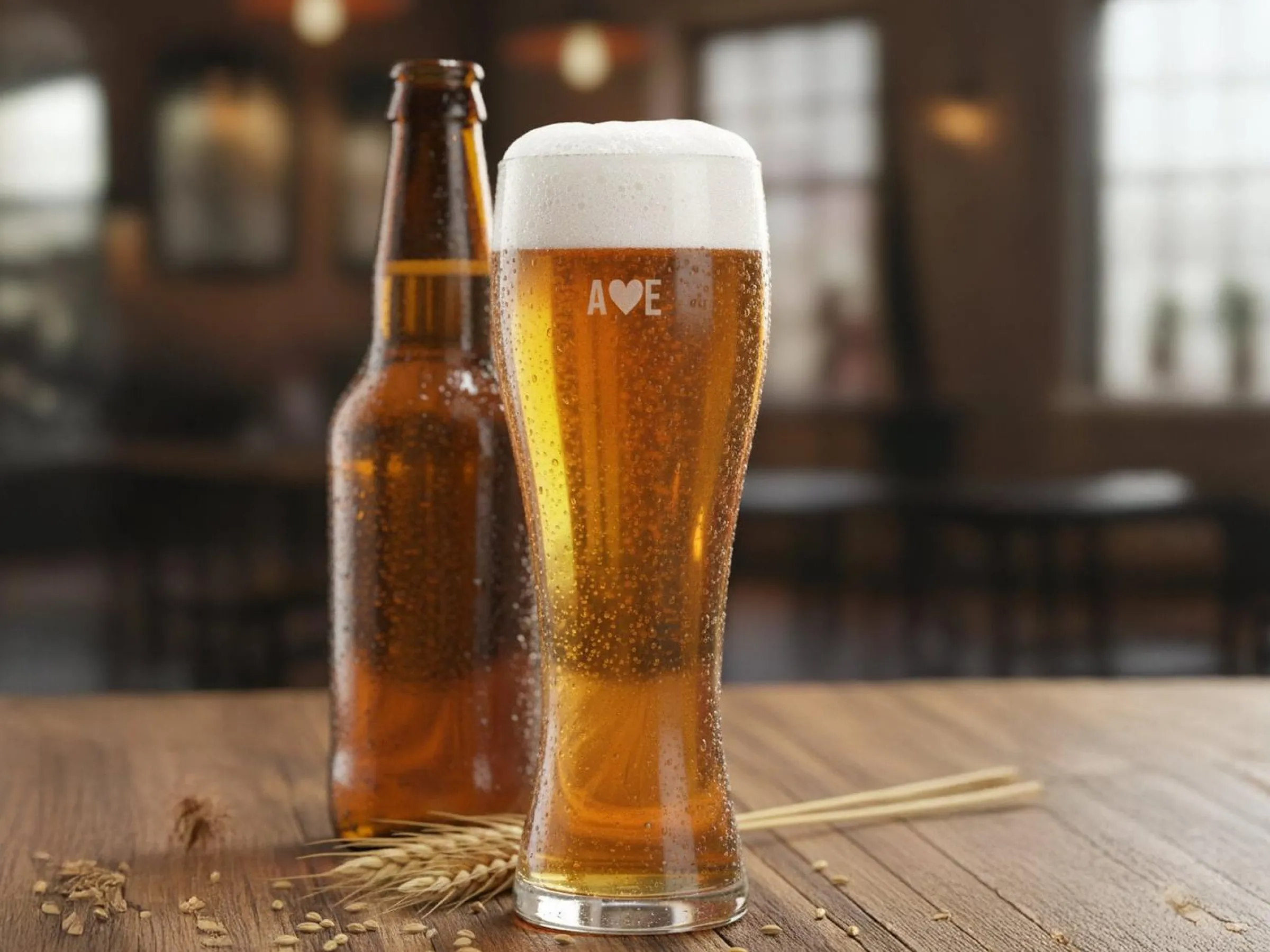 Spiegelau Veteölglas med Gravyr - Egen Text