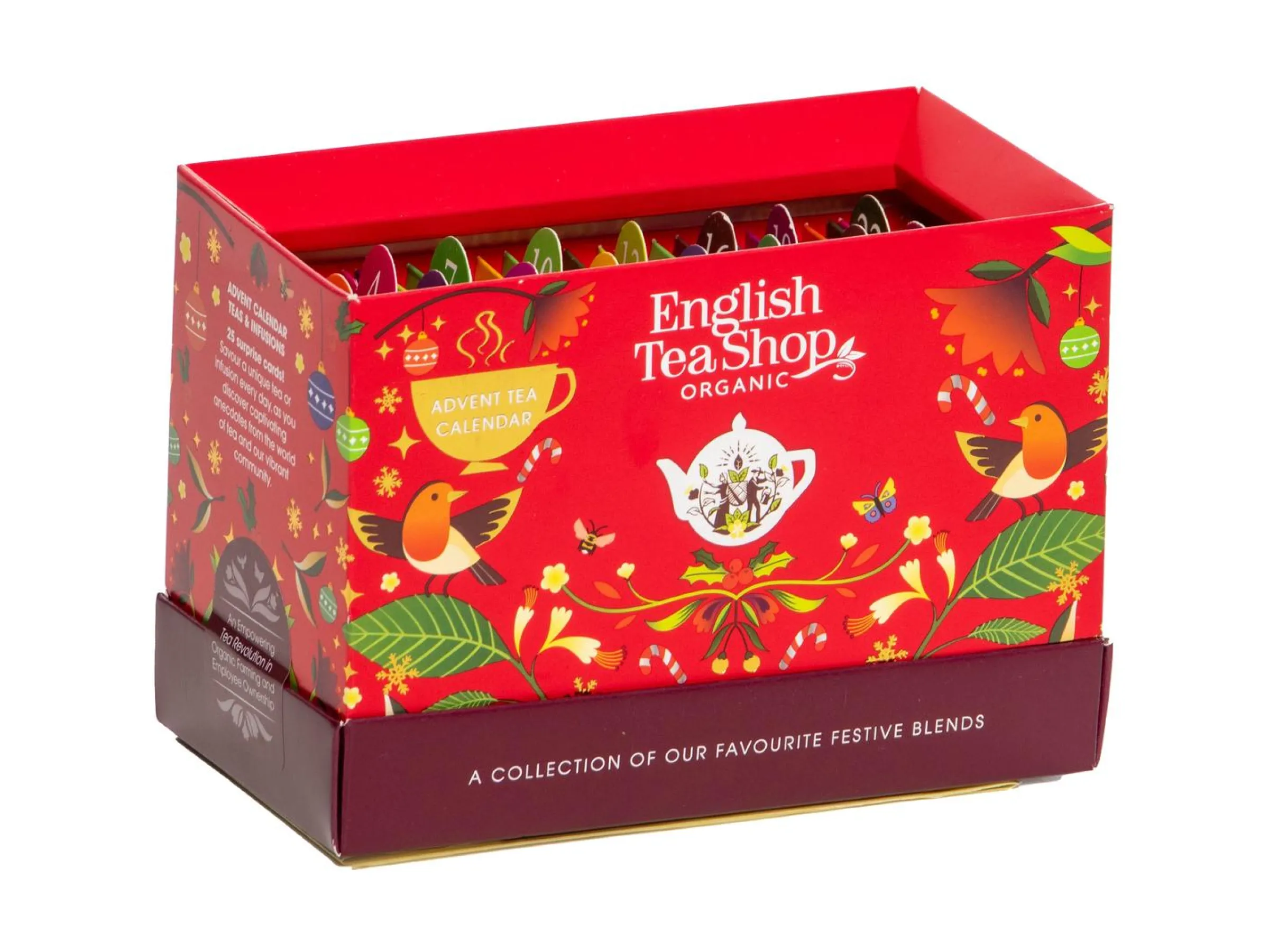 Tekalender Röd Box - English Tea Shop